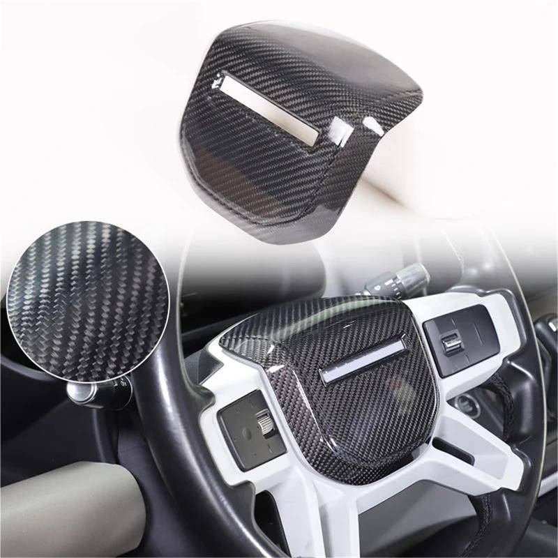 Interieur Dekor Für Land Für Rover Für Defender 90 110 2020-2024 Auto Carbon Fiber Lenkrad Panel Dekoration Rahmen Interieur TüRverkleidungen Dekor von QFJFBGGH