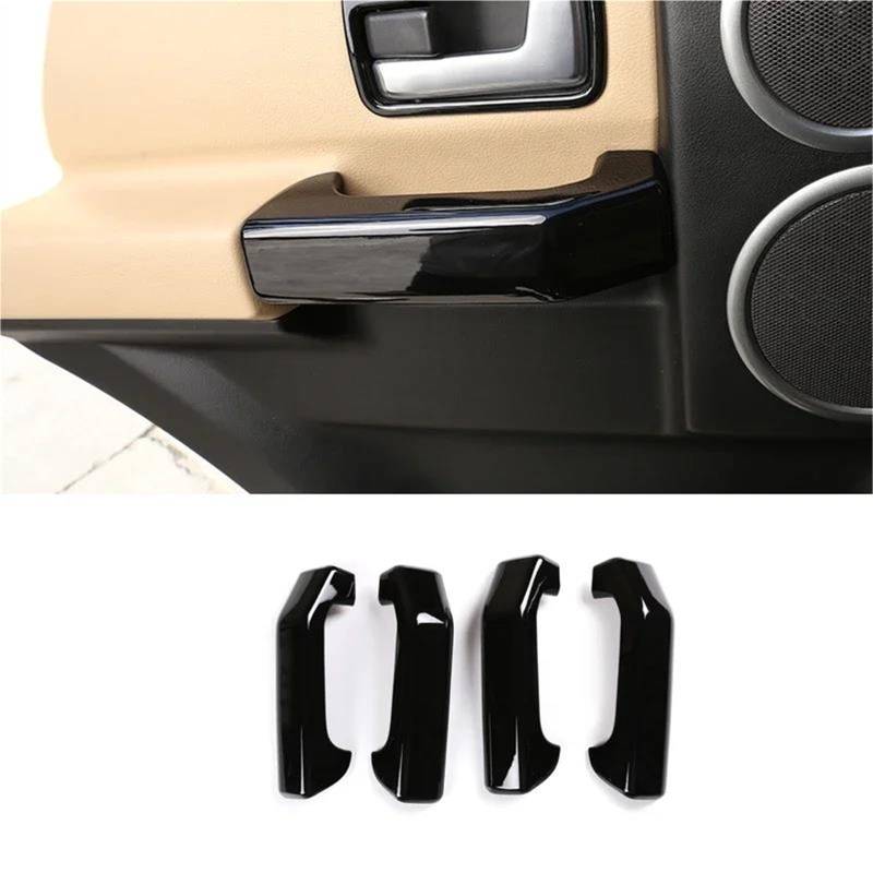 Interieur Dekor Für Land Für Rover Für Discovery 3 LR3 2004-2009 ABS Autotür-Innengriff Dekorativer Abdeckungsaufkleber Interieur TüRverkleidungen Dekor(Schwarz) von QFJFBGGH