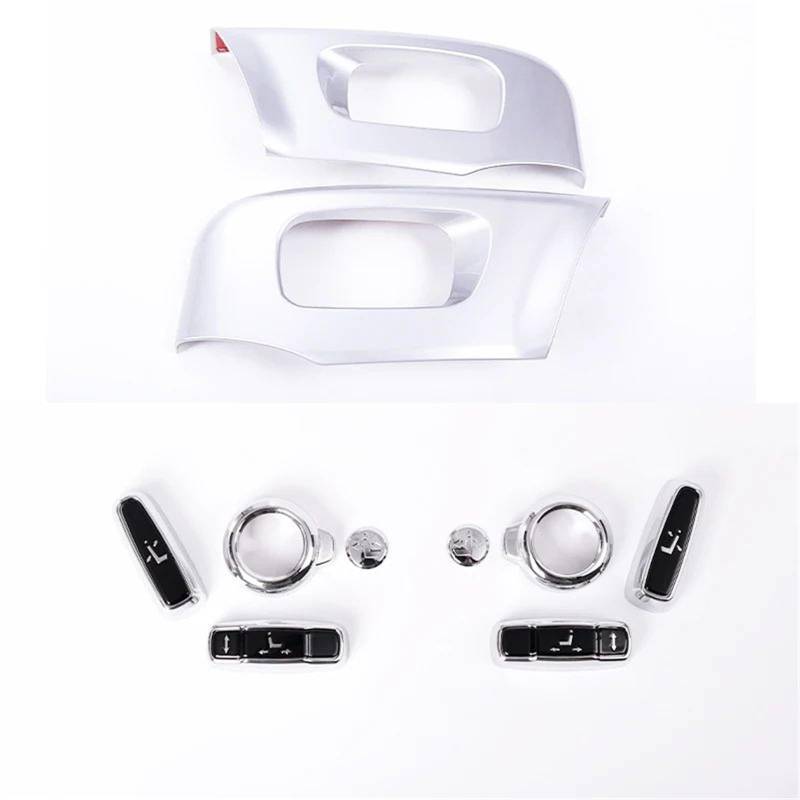 Interieur Dekor Für Land Für Rover Für Discovery 5 L462 LR5 2017-2020 ABS-Seitenabdeckung Für Autositz, Für Range Für Rover Interieur TüRverkleidungen Dekor(Silber) von QFJFBGGH