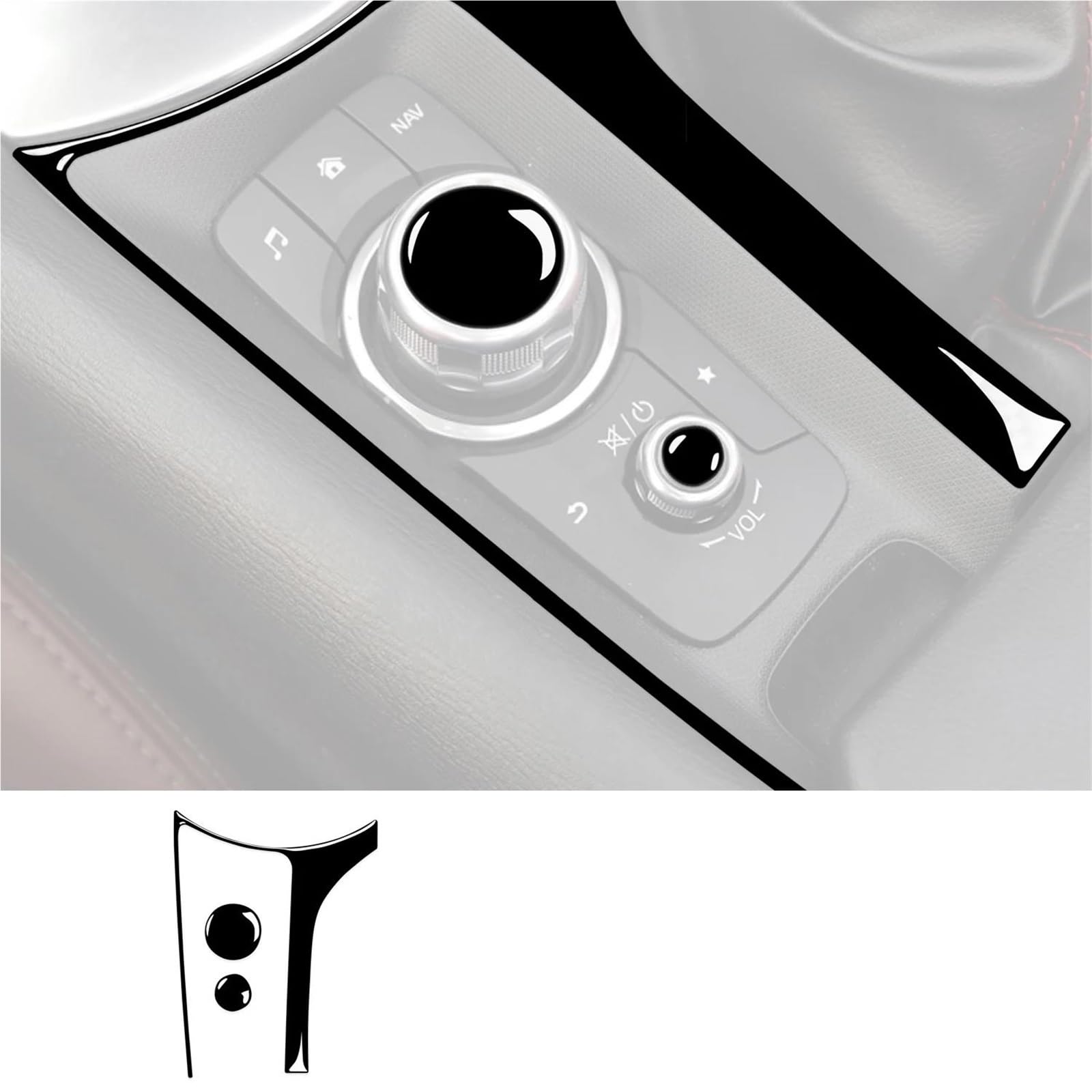 Interieur Dekor Für Mazda Für MX-5 2016-2020 Schwarzer Kunststoff-Auto-Innenraum-Multimedia-Surround-Tastenfeld-Trimmaufkleber Interieur TüRverkleidungen Dekor Interieur Dekor Für Mazda Für MX-5 2016-2020 Schwarzer Kunststoff-Auto-Innenraum-Multimedia-Surround-Tastenfeld-Trimmaufkleber Interieur TüRverkleidungen Dekor von QFJFBGGH