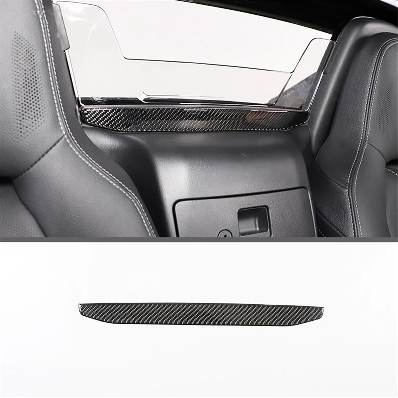 Interieur Dekor Für Mazda Für MX-5 2016-2023 Weiche Carbon Faser Getriebe Shift Rahmen Fenster Lift Griff Schüssel Abdeckung Trim Interieur TüRverkleidungen Dekor(Carbon Texture 11) von QFJFBGGH