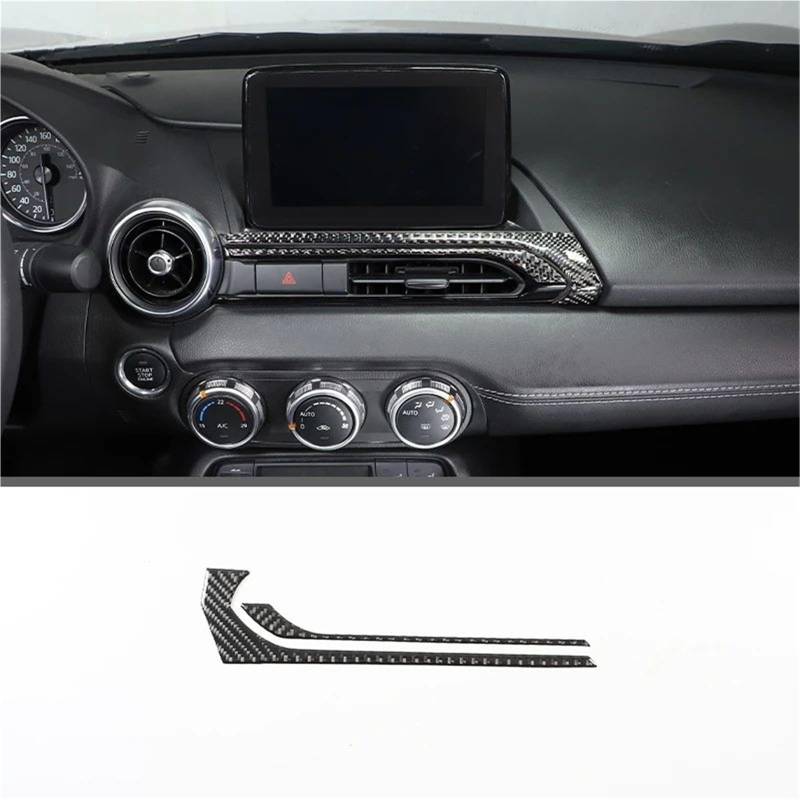 Interieur Dekor Für Mazda Für MX-5 2016-2023 Weiche Carbon Faser Getriebe Shift Rahmen Fenster Lift Griff Schüssel Abdeckung Trim Interieur TüRverkleidungen Dekor(Carbon Texture 18) von QFJFBGGH