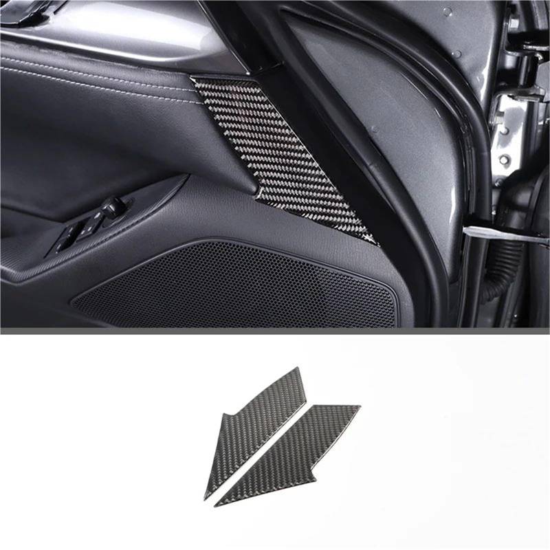 Interieur Dekor Für Mazda Für MX-5 2016-2023 Weiche Carbon Faser Getriebe Shift Rahmen Fenster Lift Griff Schüssel Abdeckung Trim Interieur TüRverkleidungen Dekor(Carbon Texture 20) von QFJFBGGH