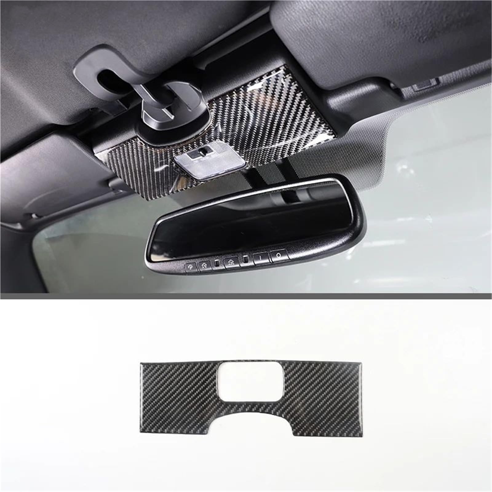Interieur Dekor Für Mazda Für MX-5 2016-2023 Weiche Carbon Faser Getriebe Shift Rahmen Fenster Lift Griff Schüssel Abdeckung Trim Interieur TüRverkleidungen Dekor(Carbon Texture 25) von QFJFBGGH