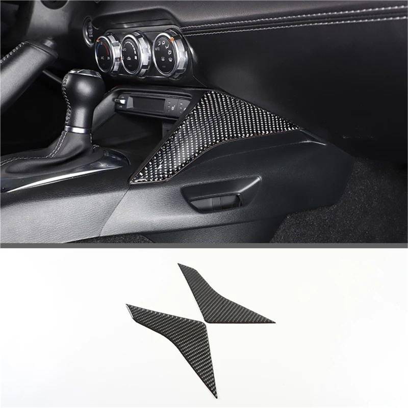 Interieur Dekor Für Mazda Für MX-5 2016-2023 Weiche Carbon Faser Getriebe Shift Rahmen Fenster Lift Griff Schüssel Abdeckung Trim Interieur TüRverkleidungen Dekor(Carbon Texture 27) von QFJFBGGH