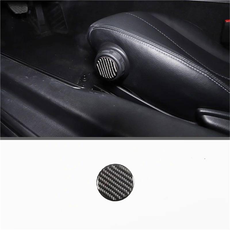 Interieur Dekor Für Mazda Für MX-5 2016-2023 Weiche Carbon Faser Getriebe Shift Rahmen Fenster Lift Griff Schüssel Abdeckung Trim Interieur TüRverkleidungen Dekor(Carbon Texture 3) von QFJFBGGH