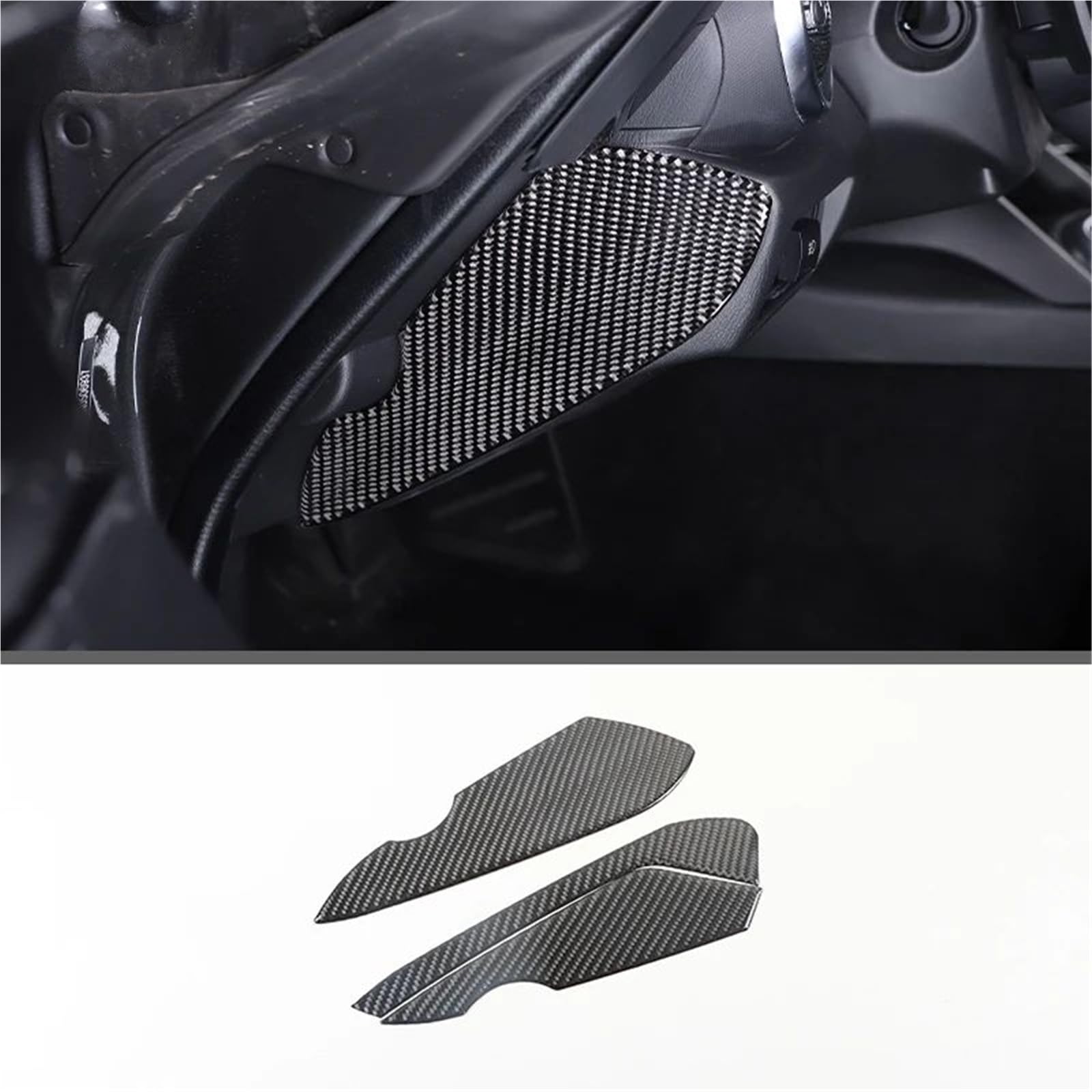 Interieur Dekor Für Mazda Für MX-5 2016-2023 Weiche Carbon Faser Getriebe Shift Rahmen Fenster Lift Griff Schüssel Abdeckung Trim Interieur TüRverkleidungen Dekor(Carbon Texture 32) von QFJFBGGH