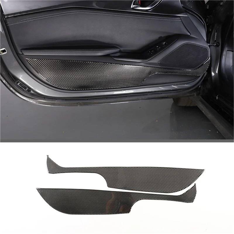 Interieur Dekor Für Mazda Für MX-5 2016-2023 Weiche Carbon Faser Getriebe Shift Rahmen Fenster Lift Griff Schüssel Abdeckung Trim Interieur TüRverkleidungen Dekor(Carbon Texture 35) von QFJFBGGH