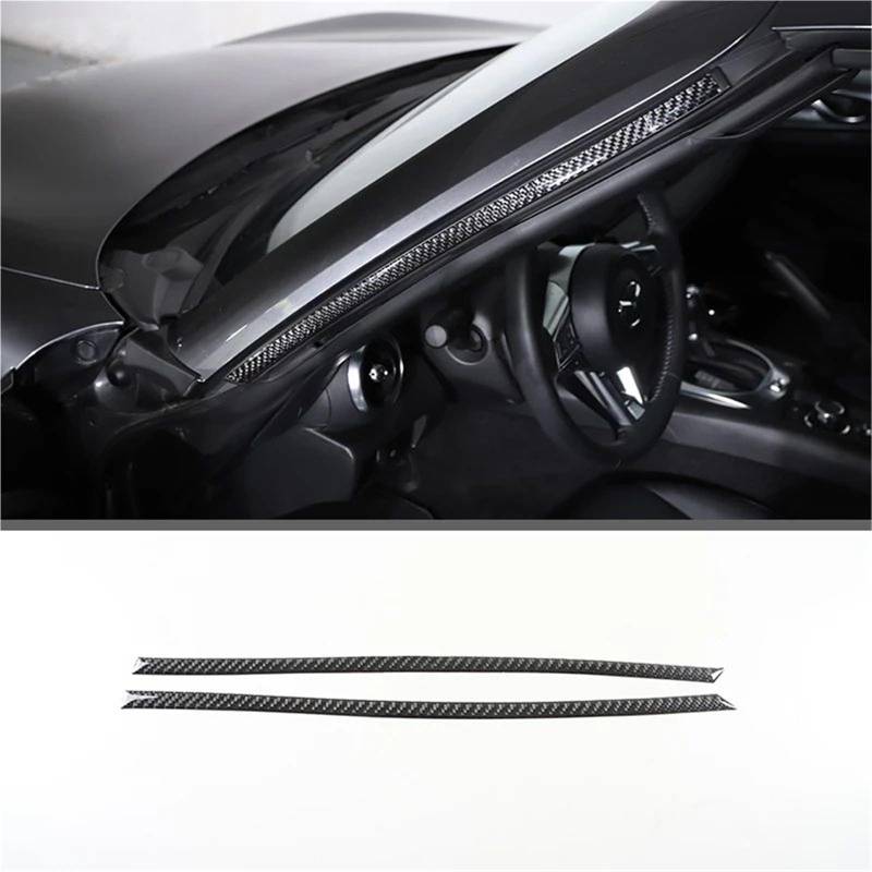 Interieur Dekor Für Mazda Für MX-5 2016-2023 Weiche Carbon Faser Getriebe Shift Rahmen Fenster Lift Griff Schüssel Abdeckung Trim Interieur TüRverkleidungen Dekor(Carbon Texture 36) von QFJFBGGH