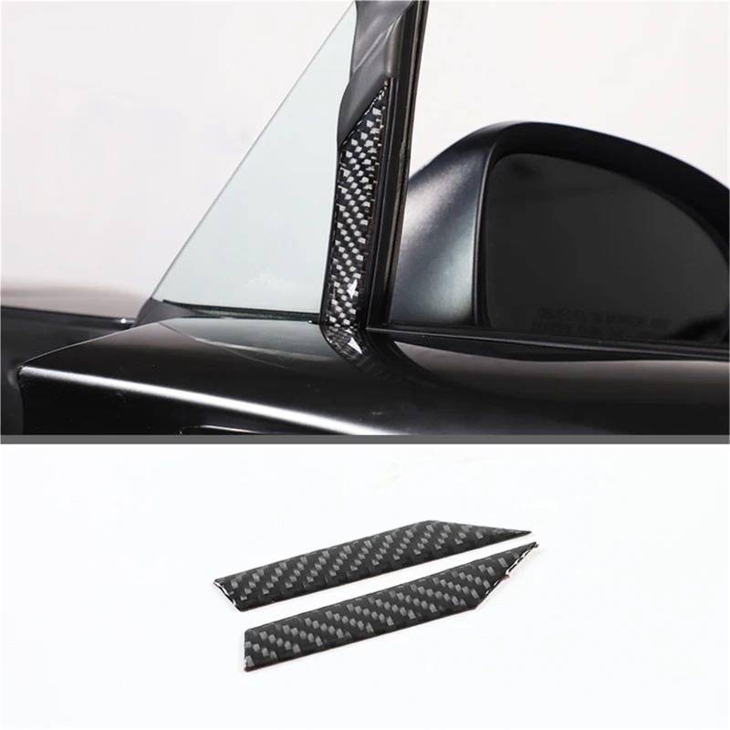 Interieur Dekor Für Mazda Für MX-5 2016-2023 Weiche Carbon Faser Getriebe Shift Rahmen Fenster Lift Griff Schüssel Abdeckung Trim Interieur TüRverkleidungen Dekor(Carbon Texture 5) von QFJFBGGH
