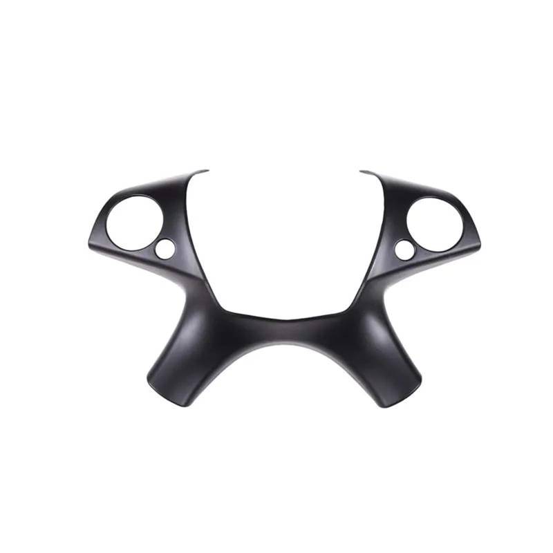 Interieur Dekor Für Mercedes Für Benz Für C-Klasse Für W204 2007-2010 ABS Schwarz Lenkrad Dekoration Rahmen Aufkleber Interieur TüRverkleidungen Dekor(Matte Black) von QFJFBGGH