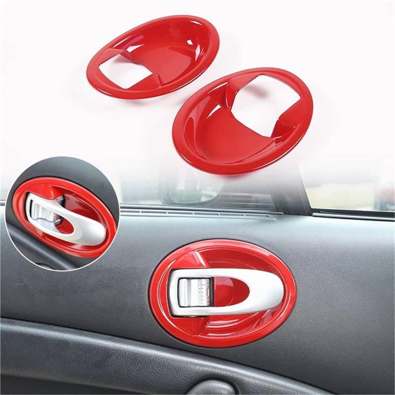 Interieur Dekor Für Mitsubishi Für Eclipse 2006-2011 ABS Auto Innen Tür Schüssel Schutz Abdeckung Borte Aufkleber Auto Interieur TüRverkleidungen Dekor(Rot) von QFJFBGGH