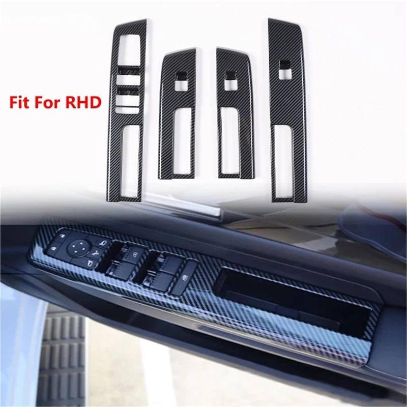 Interieur Dekor Für Mitsubishi Für Triton Für L200 ABS Carbon Fiber Texture Getriebe Shift Panel Innen Tür Griff Schüssel Abdeckung Interieur TüRverkleidungen Dekor(Carbon Texture 2) von QFJFBGGH