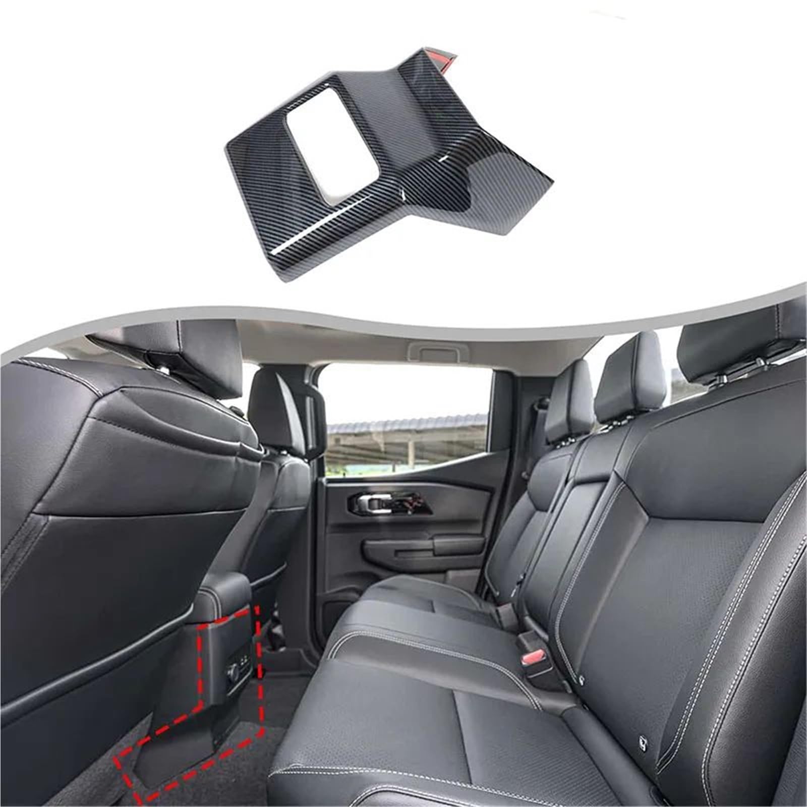 Interieur Dekor Für Mitsubishi Für Triton Für L200 ABS Carbon Fiber Texture Getriebe Shift Panel Innen Tür Griff Schüssel Abdeckung Interieur TüRverkleidungen Dekor(Carbon Texture 6) von QFJFBGGH