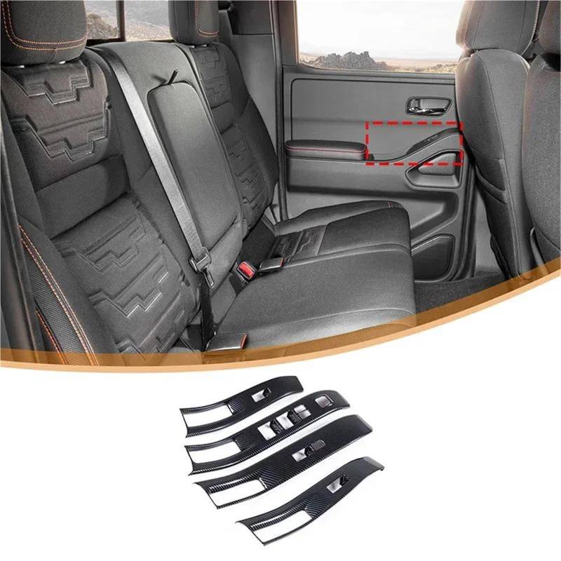 Interieur Dekor Für Nissan Für Frontier 2022-2024 Auto Fensterheber Schalter Panel Abdeckung Trim ABS Innen Zubehör LHD Interieur TüRverkleidungen Dekor von QFJFBGGH