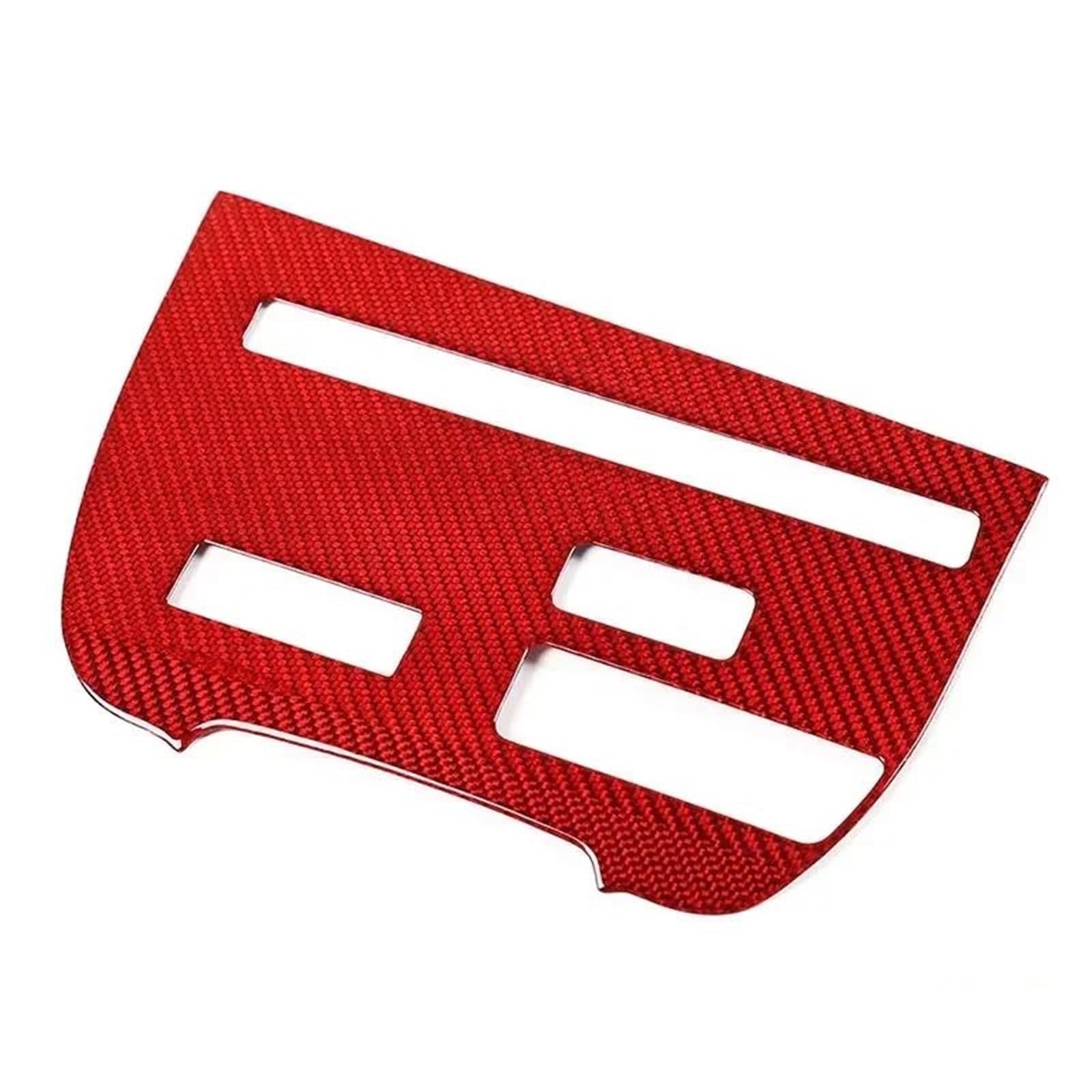 Interieur Dekor Für Nissan Für GTR R35 2008-2016 Auto Center Console CD Panel Dekorative Rahmen Abdeckung Aufkleber Innen Interieur TüRverkleidungen Dekor(Rot) von QFJFBGGH