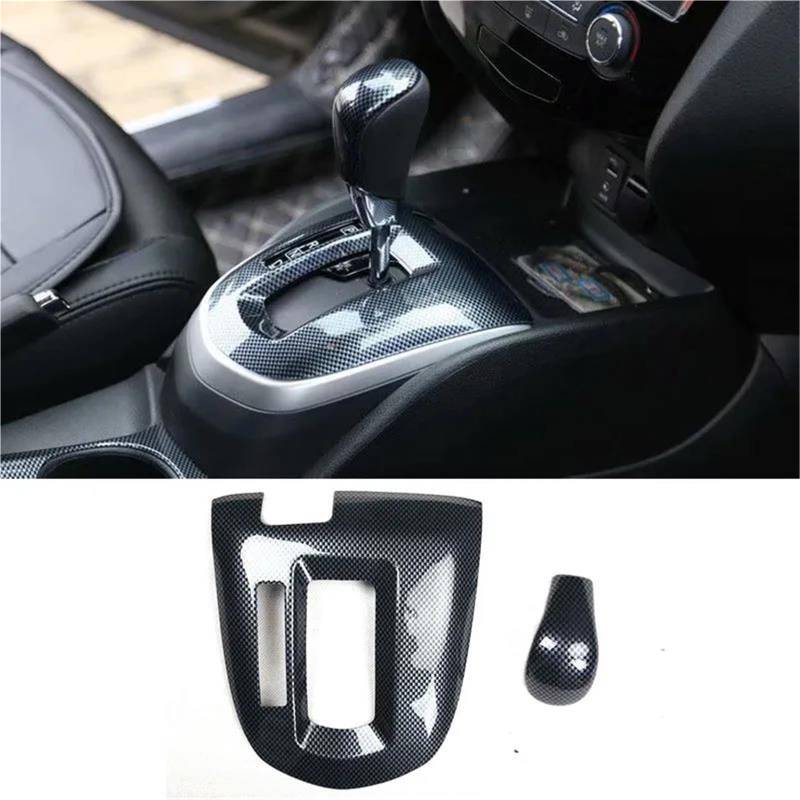 Interieur Dekor Für Nissan Für Qashqai 2016 LHD Auto Schaltknauf Kopf Box Dekoration Abdeckung Trim Innen ABS 2x Interieur TüRverkleidungen Dekor von QFJFBGGH