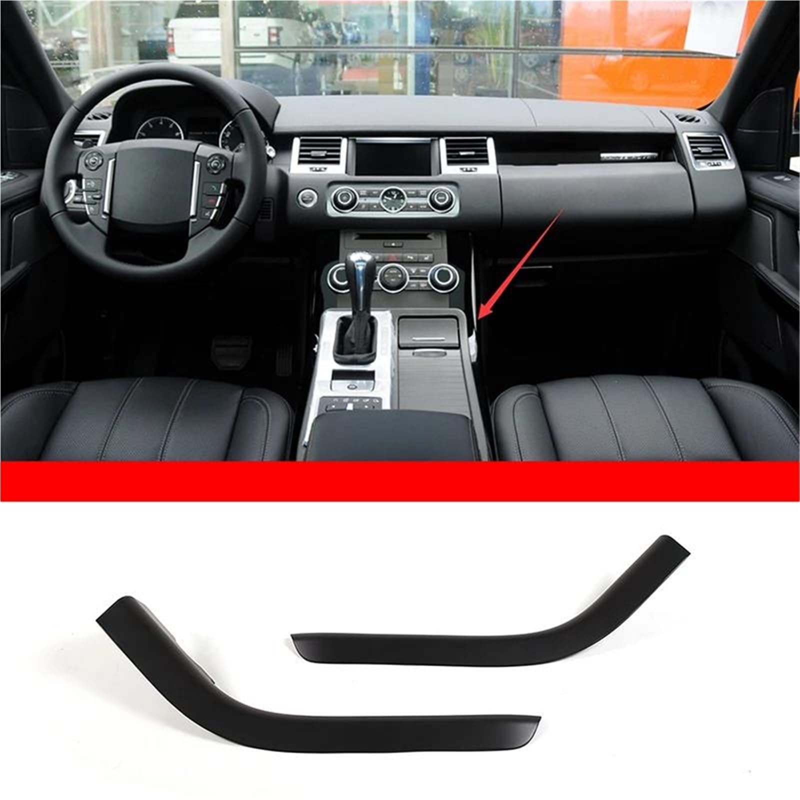Interieur Dekor Für Range Für Rover Für Sport 2010-2024 ABS Car Center Control Seitenverkleidungsstreifen Aufkleber Autoinnenraum Interieur TüRverkleidungen Dekor(For 2010-13 Matte) von QFJFBGGH