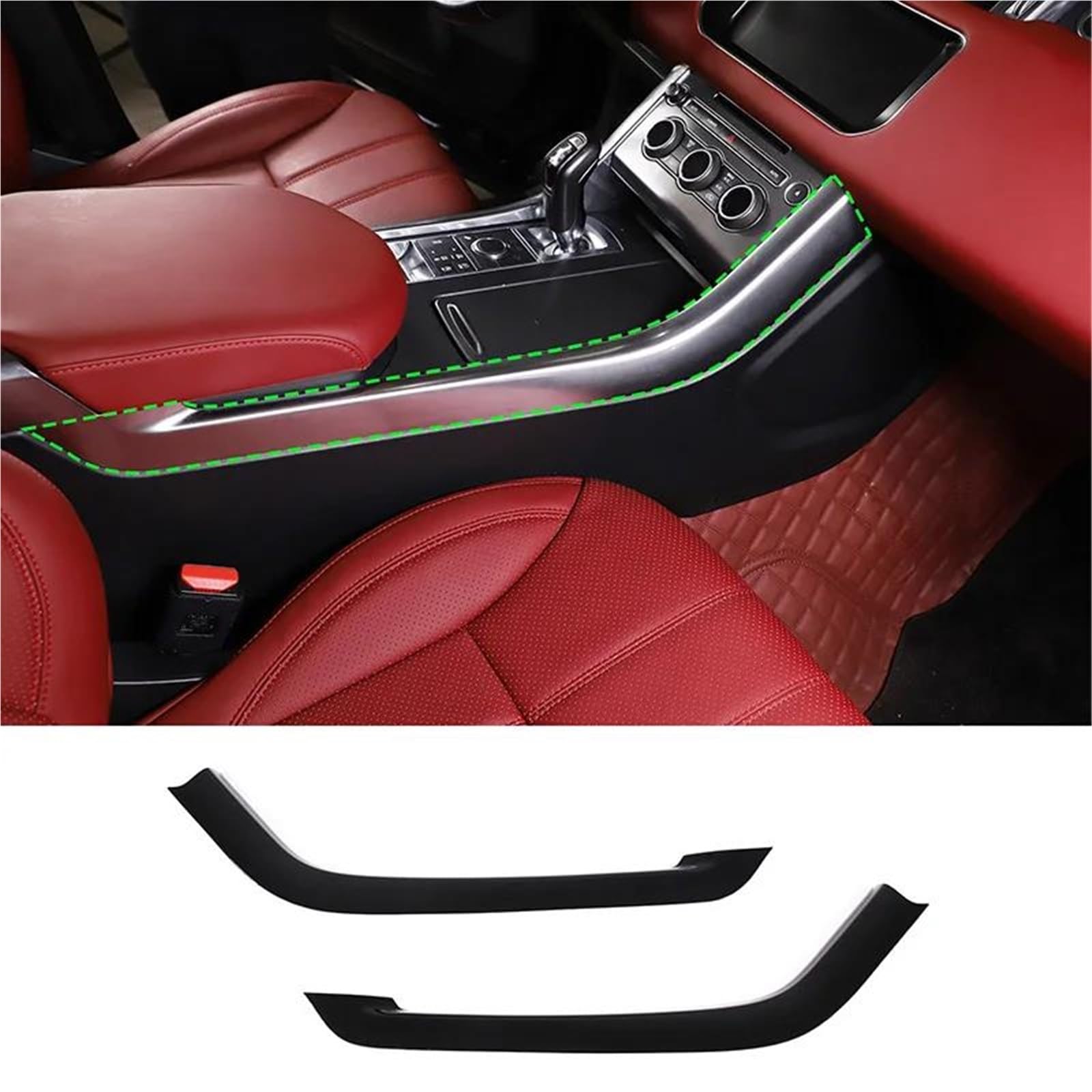 Interieur Dekor Für Range Für Rover Für Sport 2010-2024 ABS Car Center Control Seitenverkleidungsstreifen Aufkleber Autoinnenraum Interieur TüRverkleidungen Dekor(For 2018-22 Gloss) von QFJFBGGH