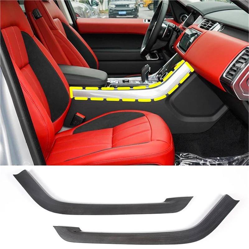 Interieur Dekor Für Range Für Rover Für Sport 2010-2024 ABS Car Center Control Seitenverkleidungsstreifen Aufkleber Autoinnenraum Interieur TüRverkleidungen Dekor(For 2018-22 Wood) von QFJFBGGH