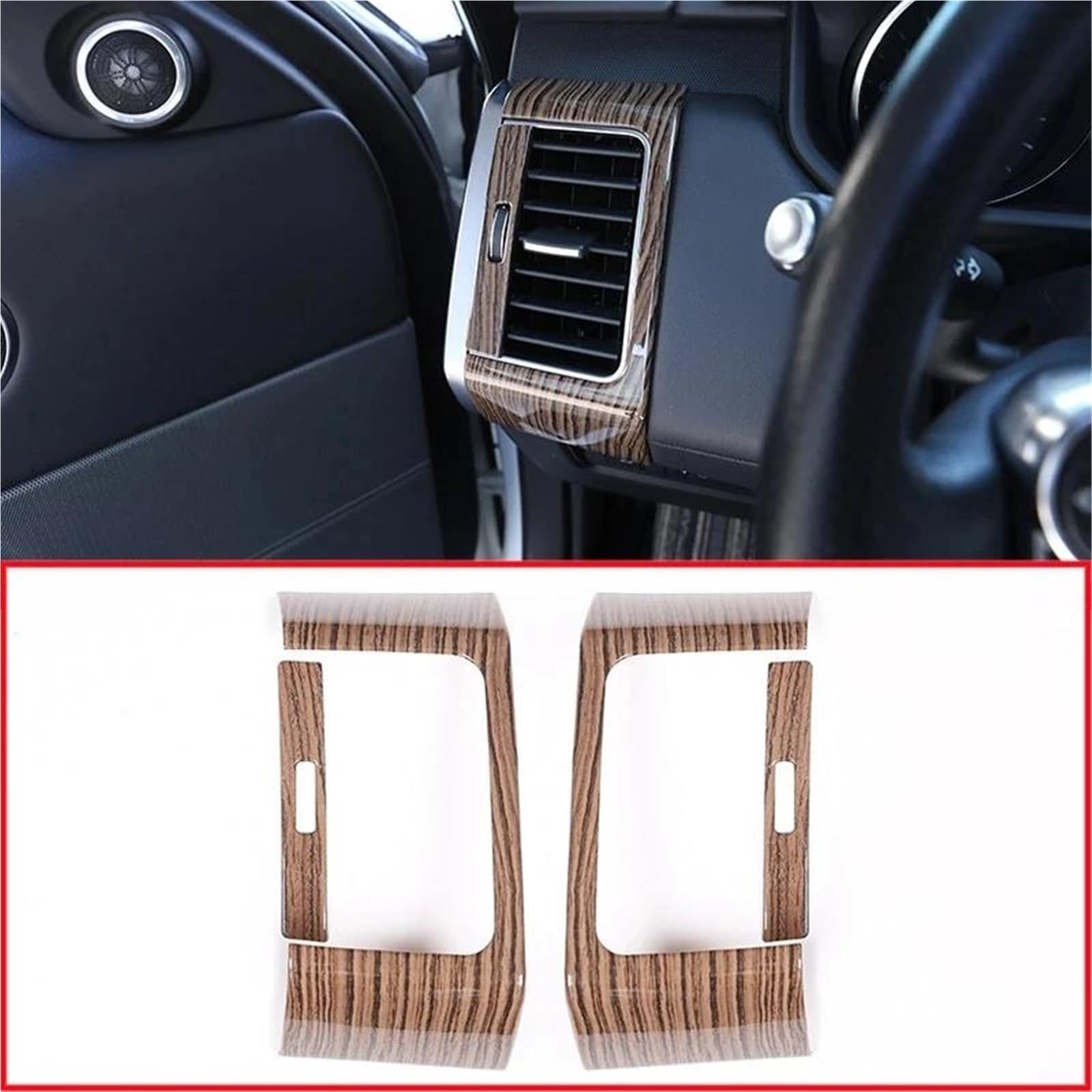 Interieur Dekor Für Range Für Rover Für Sport 2014-2018 Armaturenbrett-Seitenluftauslass-Panel-Rahmenverkleidungs-Schutzabdeckung Interieur TüRverkleidungen Dekor(Sands wood grain) von QFJFBGGH