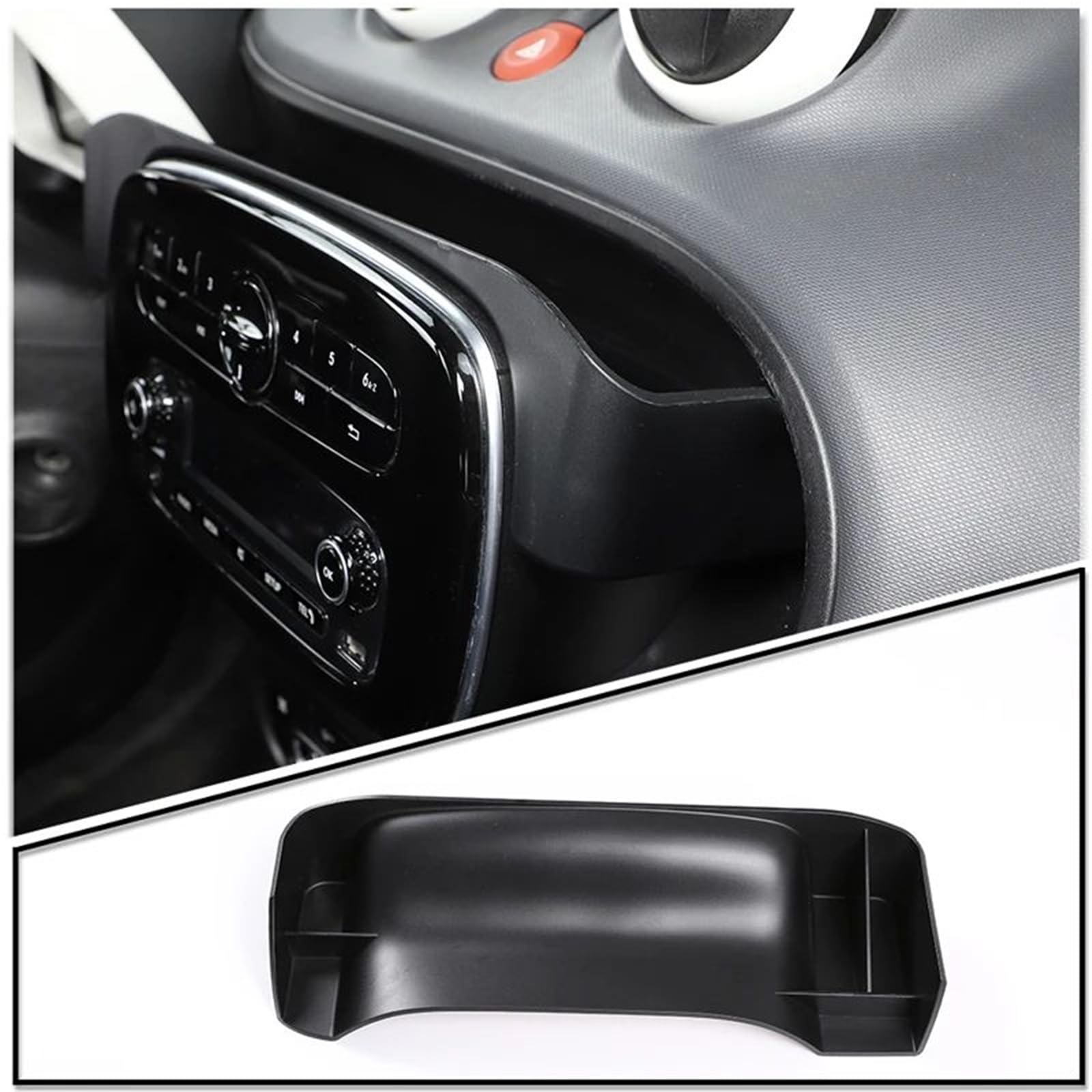 Interieur Dekor Für Smart Für 453 2015-2021 LHD Zentralsteuerung Armaturenbrett Bildschirm Seitliche Aufbewahrungsbox Sitzseitige Interieur TüRverkleidungen Dekor(Style 1) von QFJFBGGH