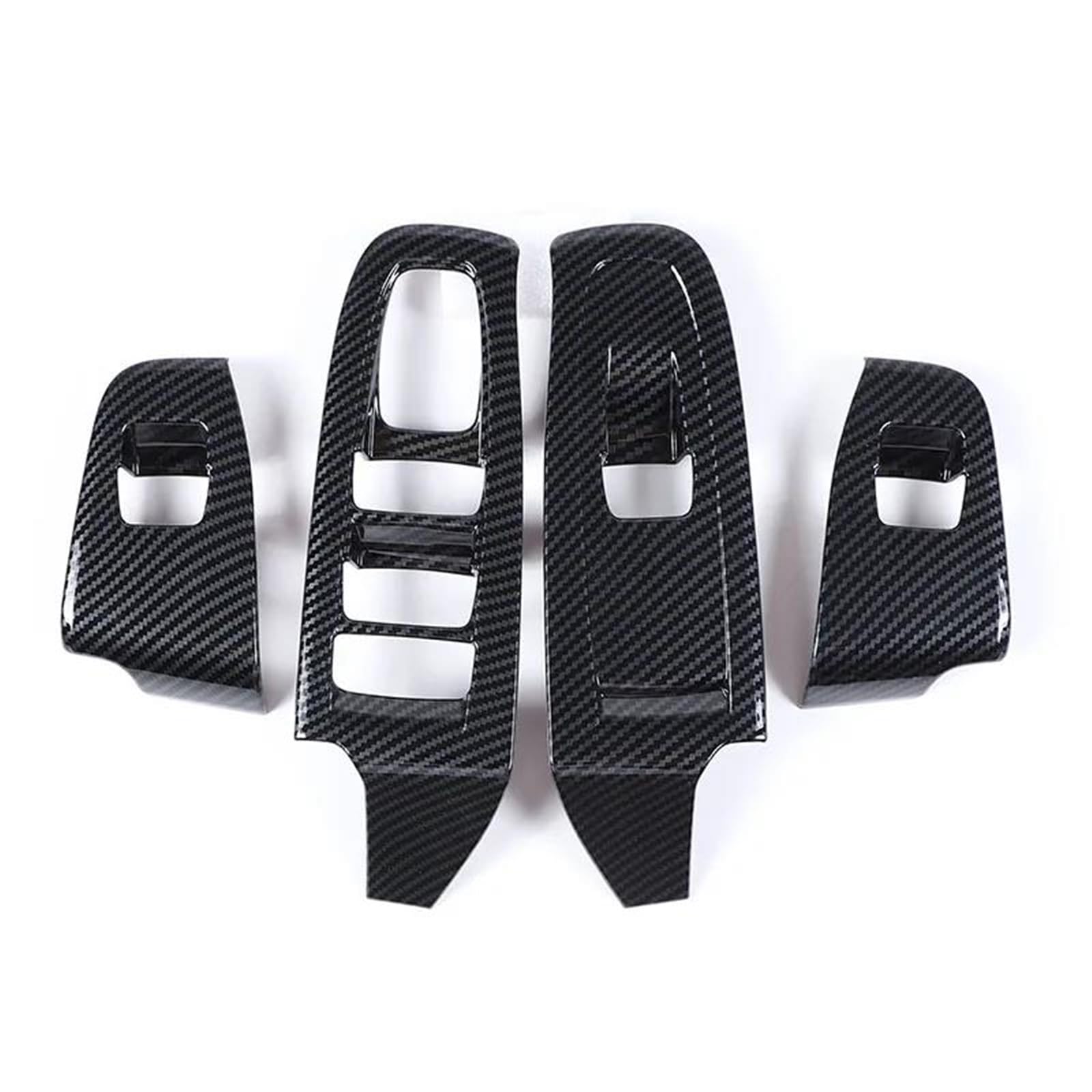 Interieur Dekor Für Subaru Für Crosstrek 2023-2024 ABS Auto Türgriff Armlehne Fenster Glas Lift Panel Rahmen Abdeckung Interieur TüRverkleidungen Dekor(RHD) von QFJFBGGH