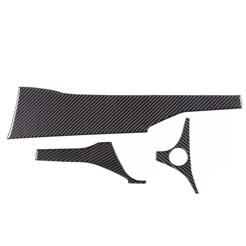 Interieur Dekor Für Subaru Für Crosstrek 2024 Weiche Kohlefaser Auto Armaturenbrett Dekor Panel Abdeckung Trim Aufkleber Zubehör Interieur TüRverkleidungen Dekor(Schwarz) von QFJFBGGH
