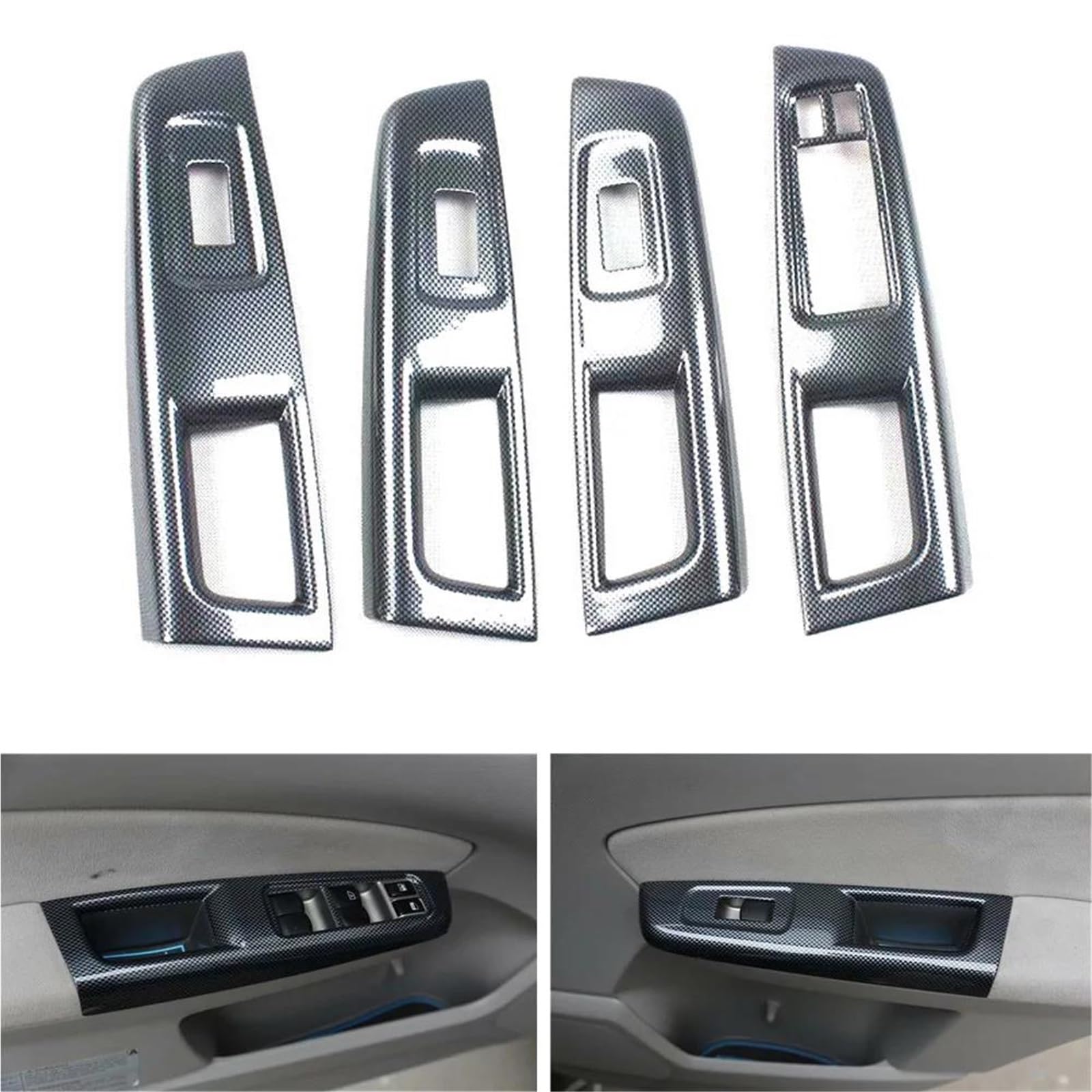 Interieur Dekor Für Subaru Für Forester 2008-2012 LHD RHD Auto Fensterheber Schalter Abdeckung Stying Innen Auto Zubehör ABS Interieur TüRverkleidungen Dekor(LHD) von QFJFBGGH
