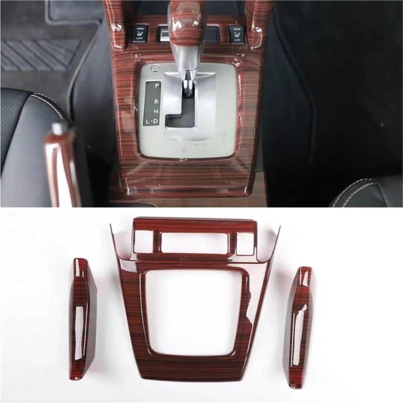 Interieur Dekor Für Subaru Für Forester 2013-2015 LHD Auto-Schalthebelrahmen-Trimm-Styling-Innenraum-Auto-Formteile 3-tlg Interieur TüRverkleidungen Dekor(Holz) von QFJFBGGH