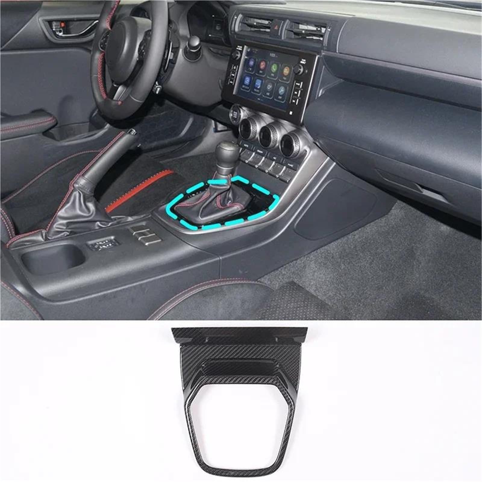 Interieur Dekor Für Toyota Für 86 Für Subaru Für BRZ 2022-2024 Kohlefaser-Auto-Schalttafelrahmenabdeckung Interieur TüRverkleidungen Dekor Interieur Dekor Für Toyota Für 86 Für Subaru Für BRZ 2022-2024 Kohlefaser-Auto-Schalttafelrahmenabdeckung Interieur TüRverkleidungen Dekor von QFJFBGGH