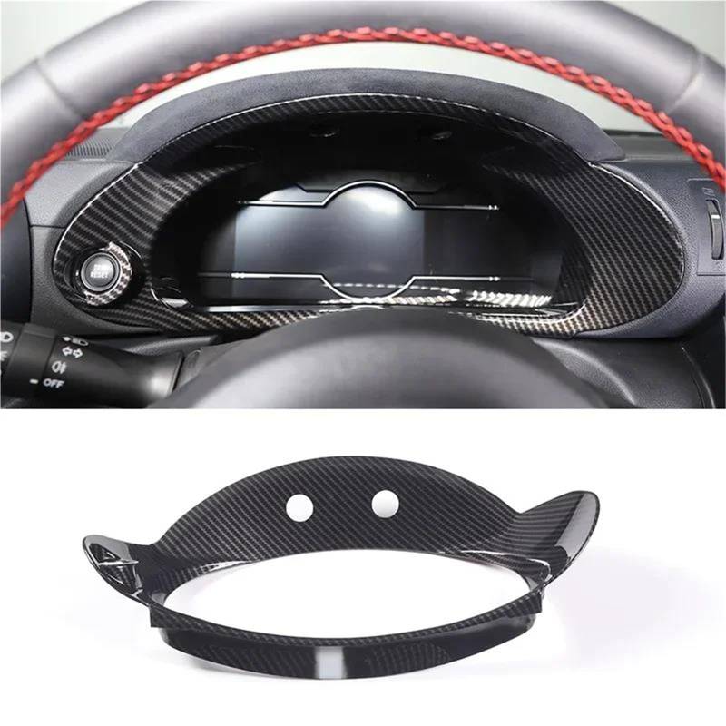 Interieur Dekor Für Toyota Für 86 Für Subaru Für BRZ 2022 Auto Innen Dekoration Instrument Panel Innen Rahmen ABS Interieur TüRverkleidungen Dekor(Carbon Pattern) von QFJFBGGH