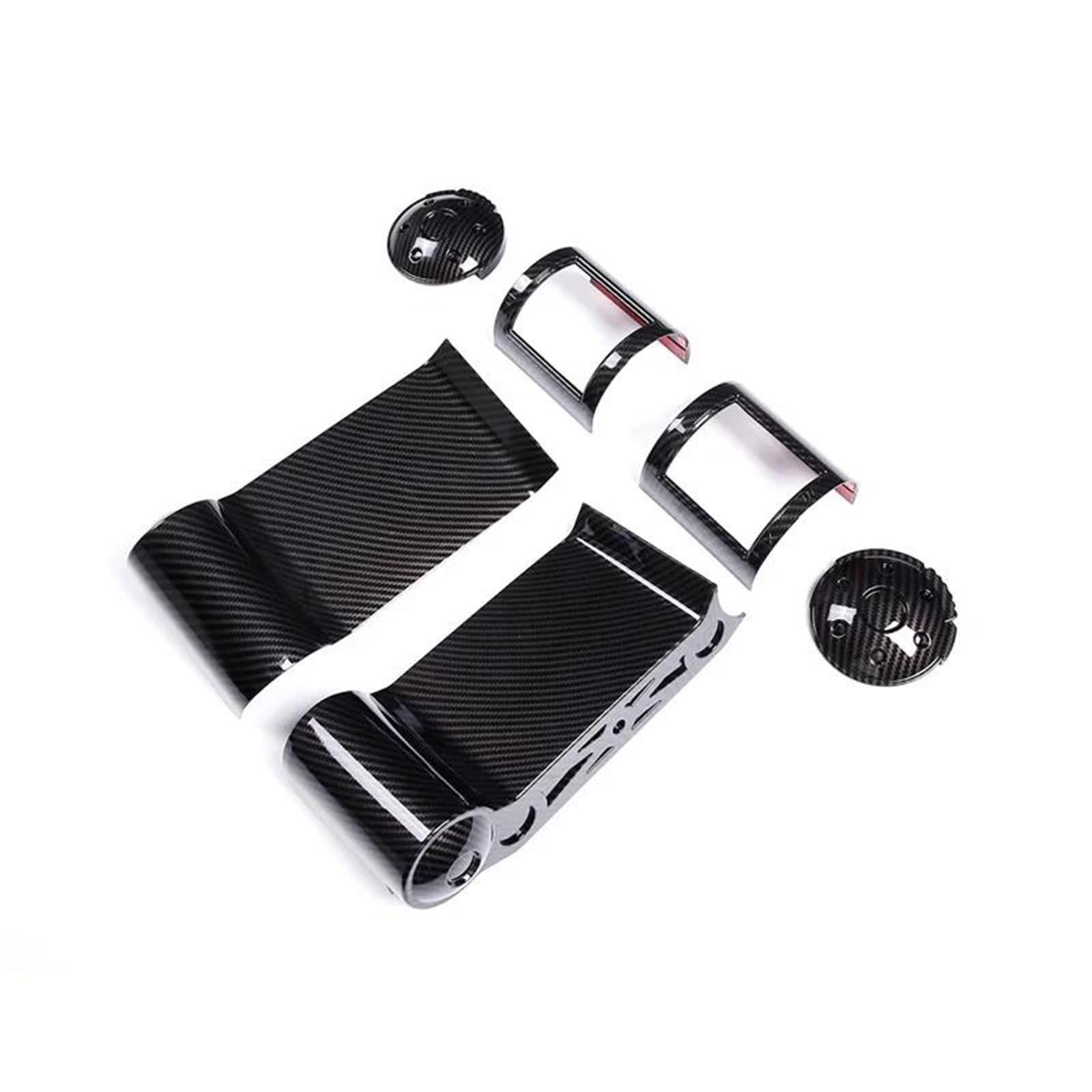 Interieur Dekor Für Toyota Für FJ Cruiser 2007-2021 ABS Auto Instrument Panel Seite Air Outlet Dekorative Rahmen Aufkleber Interieur TüRverkleidungen Dekor(Carbon Pattern) von QFJFBGGH