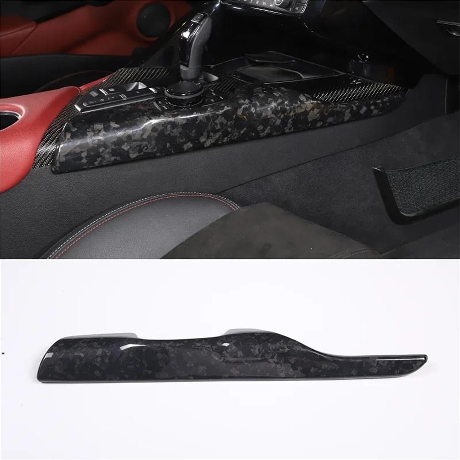 Interieur Dekor Für Toyota Für GR Supra Für A90 2019-2022 Carbon Fiber Car Center Console Side Dekorative Panelabdeckung Interieur TüRverkleidungen Dekor(Style 3) von QFJFBGGH