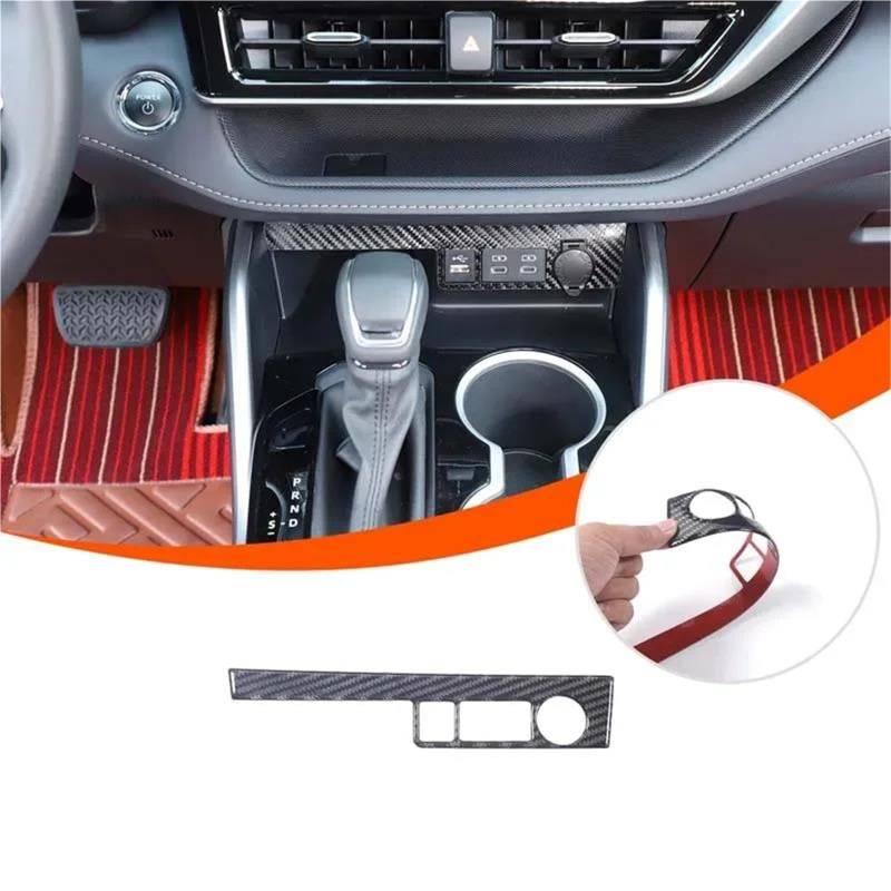 Interieur Dekor Für Toyota Für Highlander 2022-2024 Car Center Control Zigarettenanzünder Panel Dekorativer Aufkleber Interieur TüRverkleidungen Dekor von QFJFBGGH