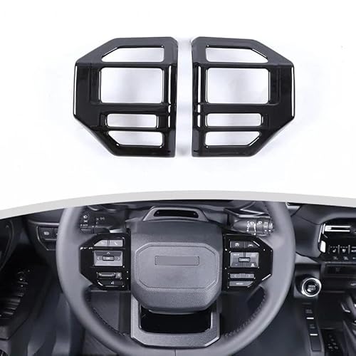 Interieur Dekor Für Toyota Für Land Für Cruiser Für Prado 2024 250 LC250 ABS Kit Türgriff Lenkrad Panel Abdeckung Interieur TüRverkleidungen Dekor(Carbon Texture 19) von QFJFBGGH