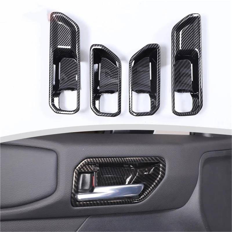 Interieur Dekor Für Toyota Für Land Für Cruiser Für Prado 250 LC250 2024+ ABS Auto Innentürgriff Türschüssel Dekorative Interieur TüRverkleidungen Dekor(Carbon Pattern) von QFJFBGGH