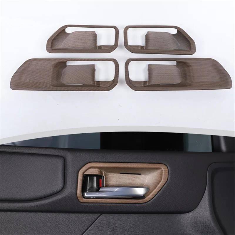 Interieur Dekor Für Toyota Für Land Für Cruiser Für Prado 250 LC250 2024+ ABS Auto Innentürgriff Türschüssel Dekorative Interieur TüRverkleidungen Dekor(Pear wood grain) von QFJFBGGH