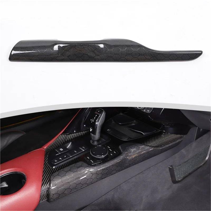 Interieur Dekor Für Toyota Für Supra Für MK5 A90 2019-2024 Honeycomb Carbon Fiber Center Console Schalttafel Aufkleber Interieur TüRverkleidungen Dekor(Style 5) von QFJFBGGH