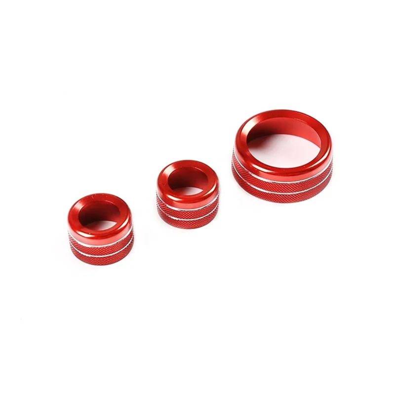 Interieur Dekor Für X1 E84 Aluminiumlegierung Auto Lautstärkeregelung Ring Klimaanlage Knöpfe Audio Kreis Trim Interieur TüRverkleidungen Dekor(Rot) von QFJFBGGH