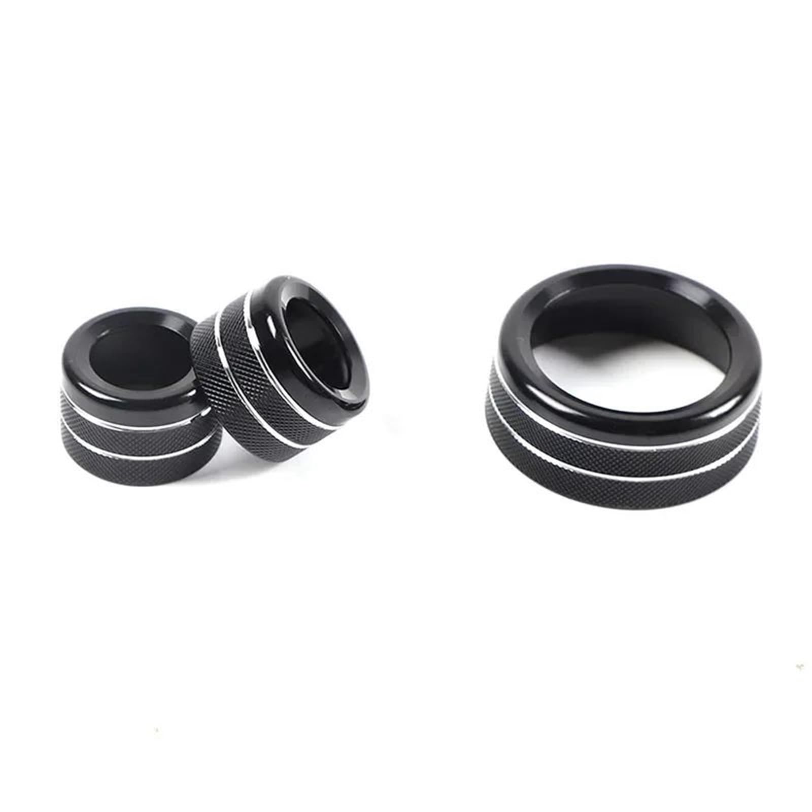 Interieur Dekor Für X1 E84 Aluminiumlegierung Auto Lautstärkeregelung Ring Klimaanlage Knöpfe Audio Kreis Trim Interieur TüRverkleidungen Dekor(Schwarz) von QFJFBGGH