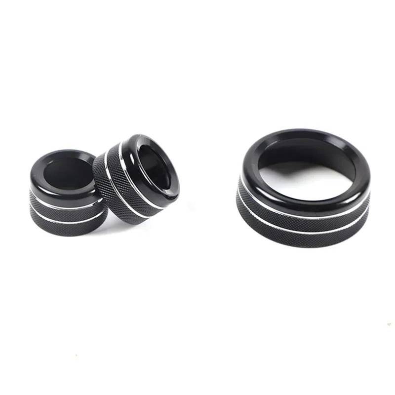Interieur Dekor Für X1 E84 Aluminiumlegierung Auto Lautstärkeregelung Ring Klimaanlage Knöpfe Audio Kreis Trim Interieur TüRverkleidungen Dekor(Schwarz) von QFJFBGGH