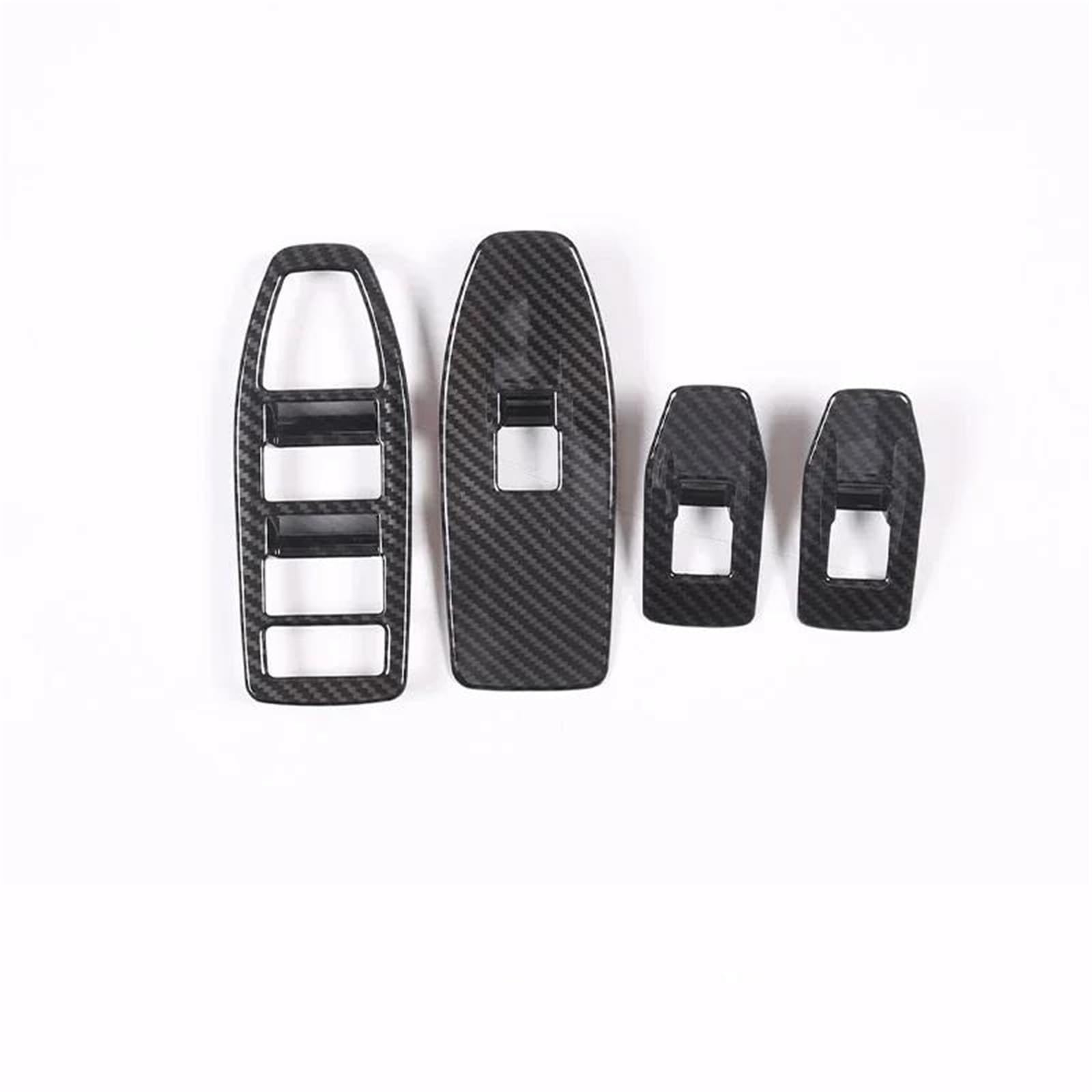 Interieur Dekor Für X1 IX1 U10 U11 2023-2024 ABS Auto Fensterheber Schalter Taste Abdeckung Trim Aufkleber Auto Zubehör Interieur TüRverkleidungen Dekor(Carbon Pattern) von QFJFBGGH