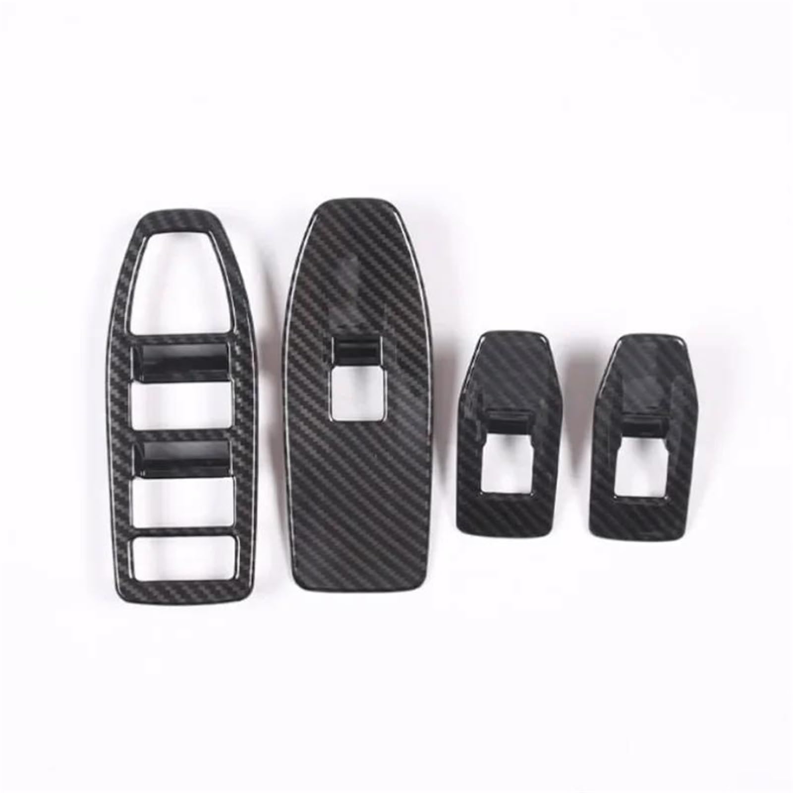 Interieur Dekor Für X1 IX1 U10 U11 2023-2025 ABS Auto Fensterheber Schalter Taste Abdeckung Trim Aufkleber Zubehör Interieur TüRverkleidungen Dekor(Carbon Pattern) von QFJFBGGH