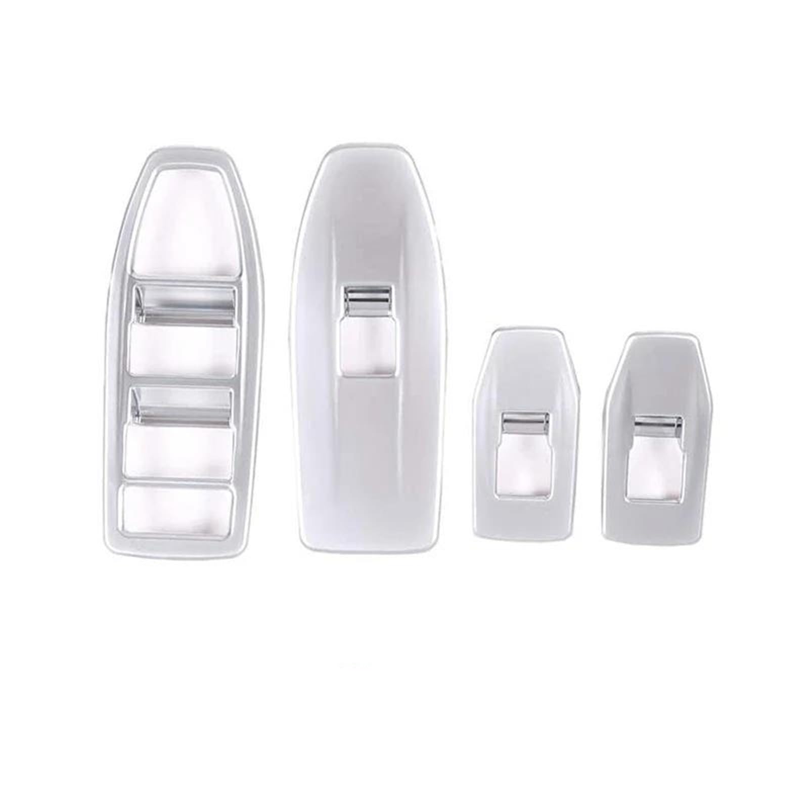 Interieur Dekor Für X1 IX1 U10 U11 2023-2025 ABS Auto Fensterheber Schalter Taste Abdeckung Trim Aufkleber Zubehör Interieur TüRverkleidungen Dekor(Silber) von QFJFBGGH