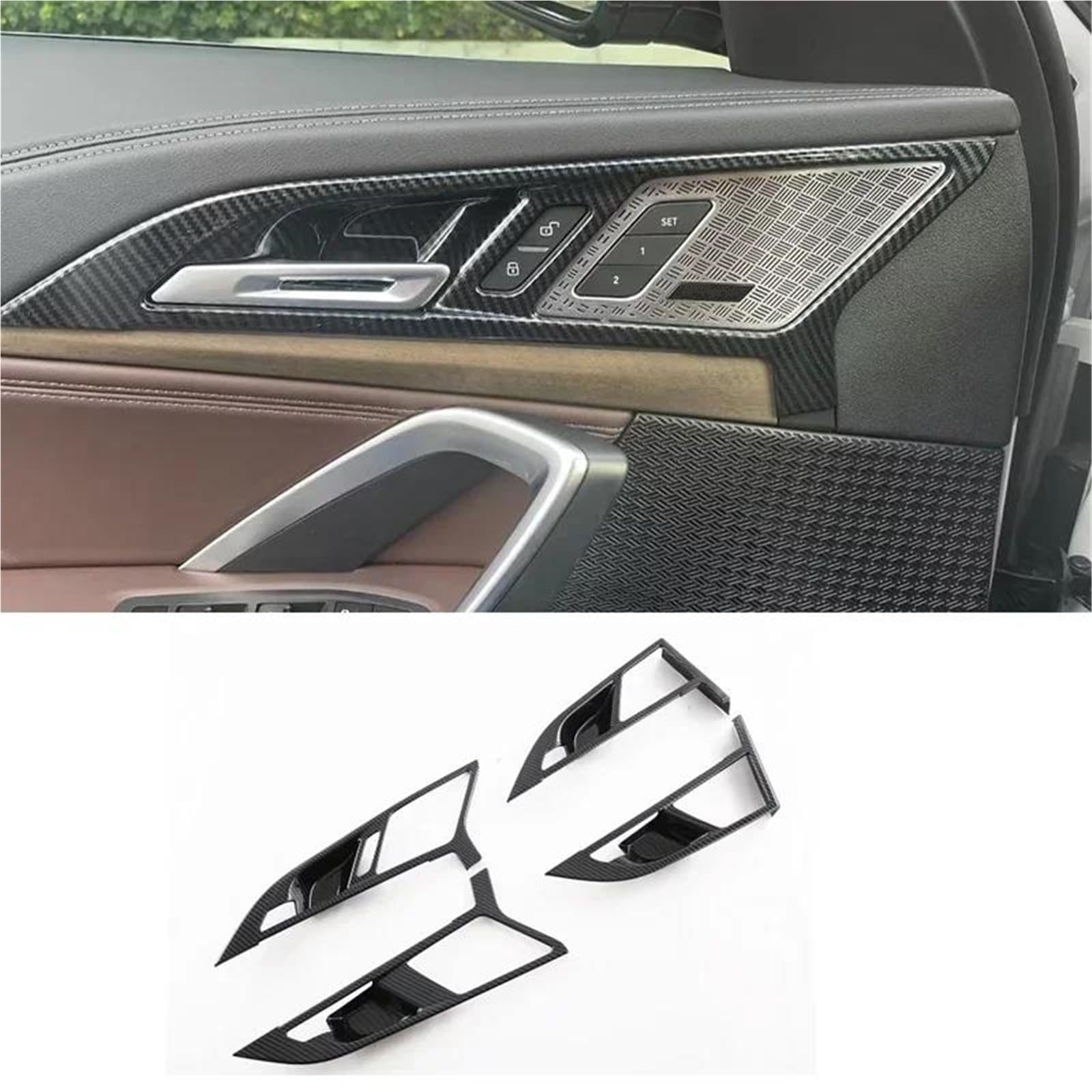 Interieur Dekor Für X1 IX1 U11 2023-2025 ABS Auto Lenkrad Abdeckung Fenster Schalter Klimaanlage Abdeckung Innen Interieur TüRverkleidungen Dekor(Style 9) von QFJFBGGH