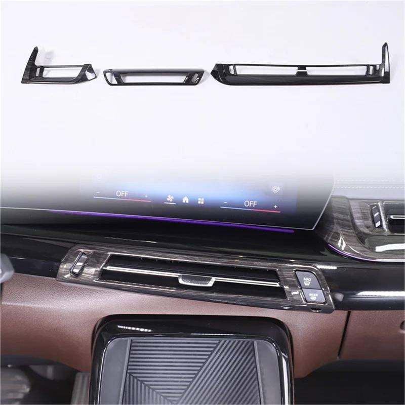 Interieur Dekor Für X1 U11 2023 2024 ABS Zentrale Steuerung Klimaanlage Vent Rahmen Abdeckung Borte Auto Innen Interieur TüRverkleidungen Dekor(Wood grain) von QFJFBGGH