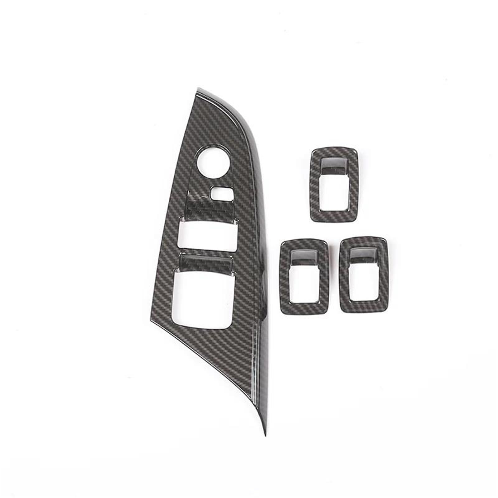 Interieur Dekor Für X3 X4 F25 F26 2011-2017 ABS Auto Fenster Glas Hebe Schalter Tasten Rahmen Dekoration Abdeckung Interieur TüRverkleidungen Dekor(Carbon Pattern) von QFJFBGGH