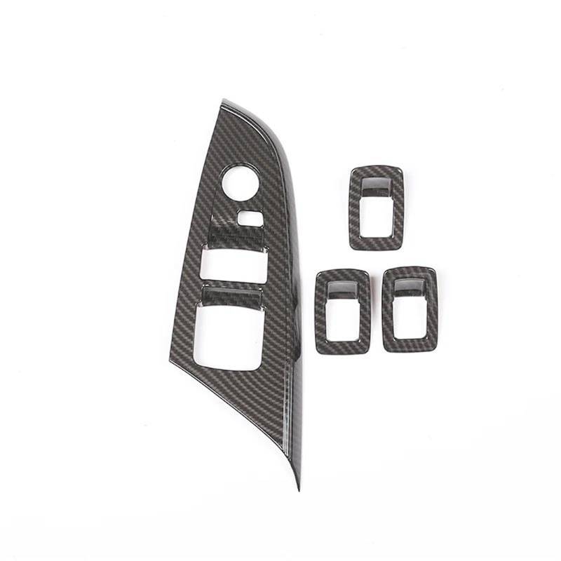 Interieur Dekor Für X3 X4 F25 F26 2011-2017 ABS Auto Fenster Glas Hebe Schalter Tasten Rahmen Dekoration Abdeckung Interieur TüRverkleidungen Dekor(Carbon Pattern) von QFJFBGGH