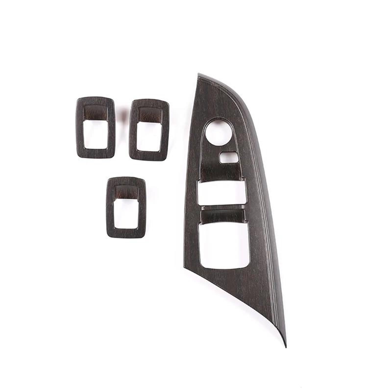 Interieur Dekor Für X3 X4 F25 F26 2011-2017 ABS Auto Fenster Glas Hebe Schalter Tasten Rahmen Dekoration Abdeckung Interieur TüRverkleidungen Dekor(Oak wood grain) von QFJFBGGH